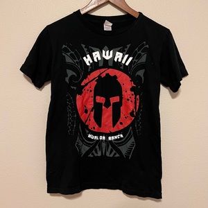 RARE Hawaii Spartan Black Race T-Shirt - Kuuloa Ranch - Unisex - Like New